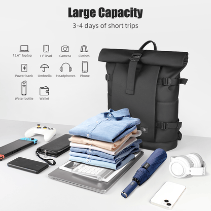 Skanto | Expandable Outdoor Backpack with Large Volume and Laptop Compartment