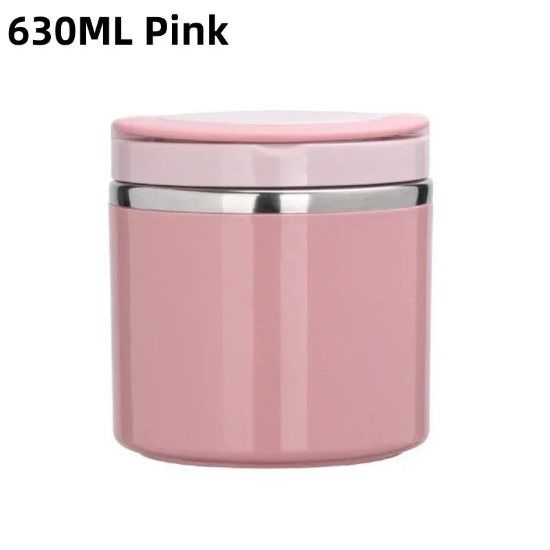Skanto | Thermos Lunch Box | Stainless Steel Insulated Container | 630 ml / 1000 ml | With Handle & Leak-Proof