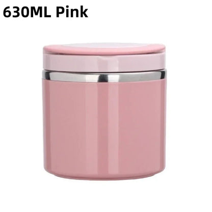 Skanto | Thermos Lunch Box | Stainless Steel Insulated Container | 630 ml / 1000 ml | With Handle & Leak-Proof