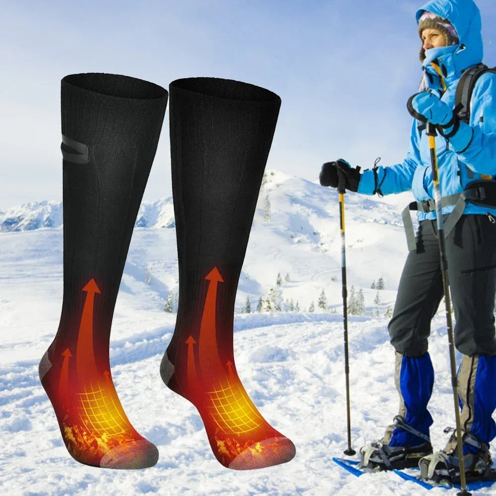 Skanto | Thermavolt Heated Socks | 3 Heat Settings | With Power Bank | Winter Warm Unisex Socks for Outdoors & Travel