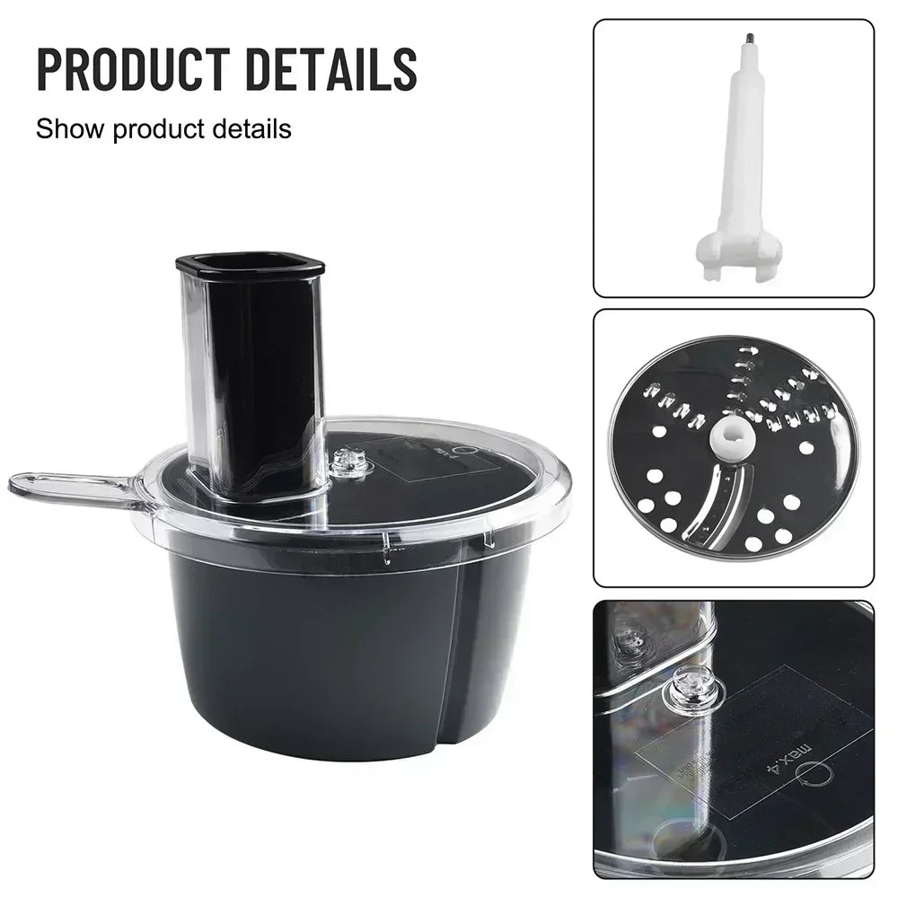 BowLift | MixWerk Thermomix Cutting Set for TM6 & TM5 | Vegetable Cutter & Grater | Slicer Attachment for Radishes & Sweet Potatoes | Accessories with Container