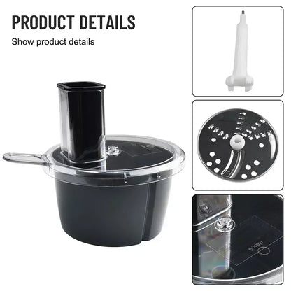BowLift | MixWerk Thermomix Cutting Set for TM6 & TM5 | Vegetable Cutter & Grater | Slicer Attachment for Radishes & Sweet Potatoes | Accessories with Container
