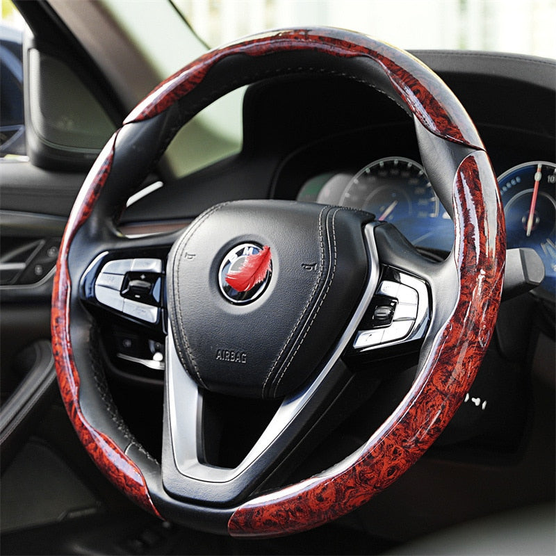 BowLift | Non-Slip Wood Grain Car Wheel Cover