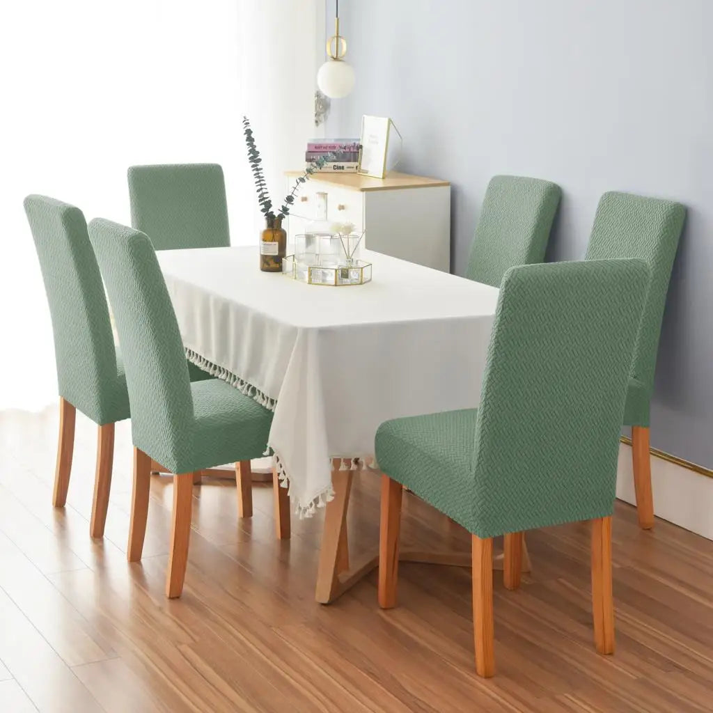 BowLift | Chair Cover Velvona | Elastic & Thick Padded | Jacquard Stretch Cover | Washable & Wrinkle-Free