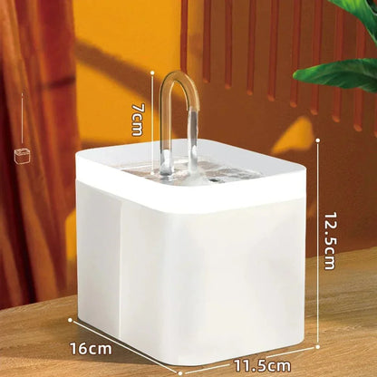 Skanto | Ultra-Quiet Pet Water Fountain with Intelligent Filtration - 1,5 l Stainless Steel
