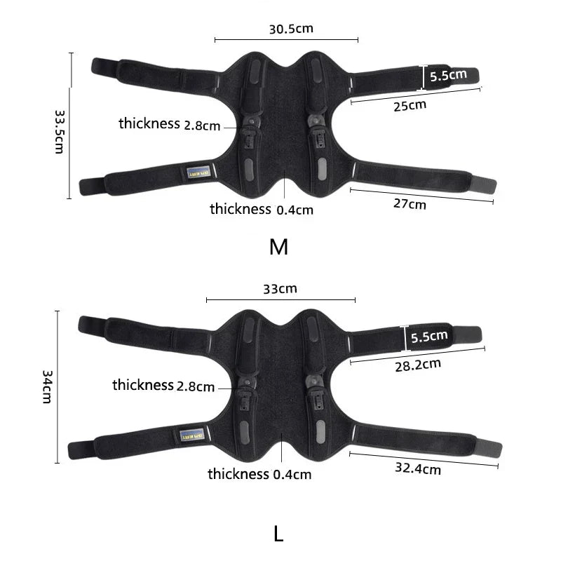 Adjustable knee brace for stabilization
