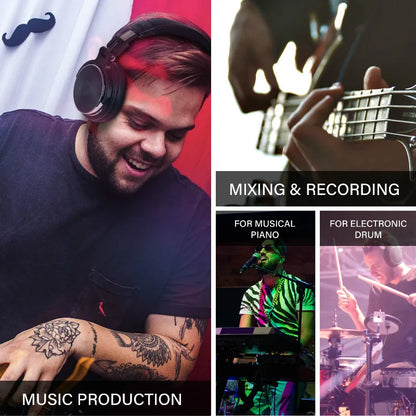 Oneodio Wired Studio Pro 50 & Pro 30 DJ Headphones with Mic - TWS Noise Cancelling HiFi Stereo Dynamic Headset