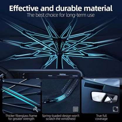 BowLift | Windshield Sun Shade Umbrella – Foldable UV-Blocking Car Sunshade to Keep Interior Cool & Protected