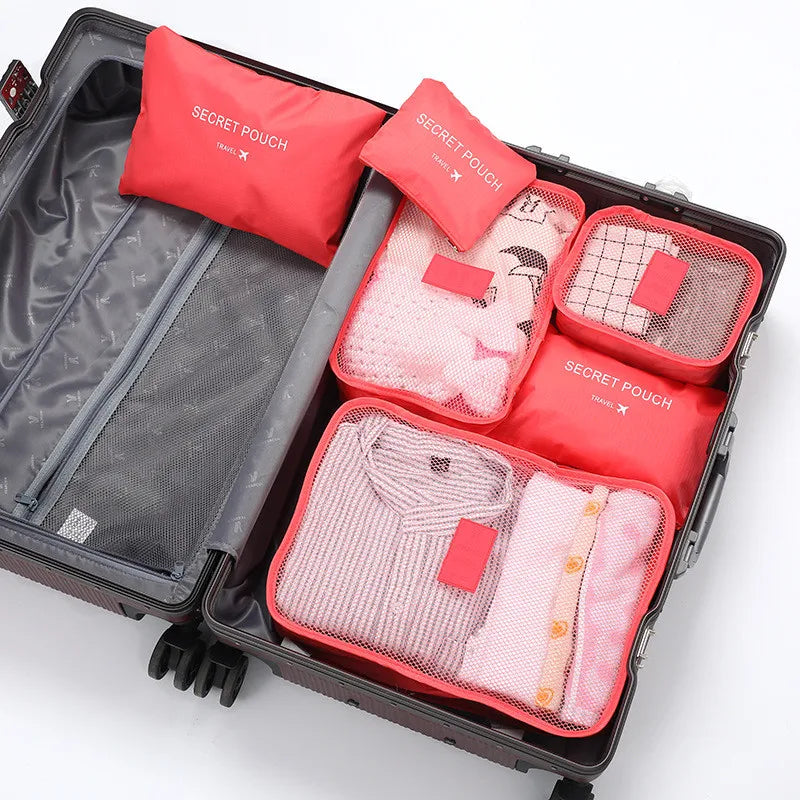Karnz | TRAVORO Packing Cube Set | 6-piece | Waterproof & Extra Volume | Suitcase Organizer for Men