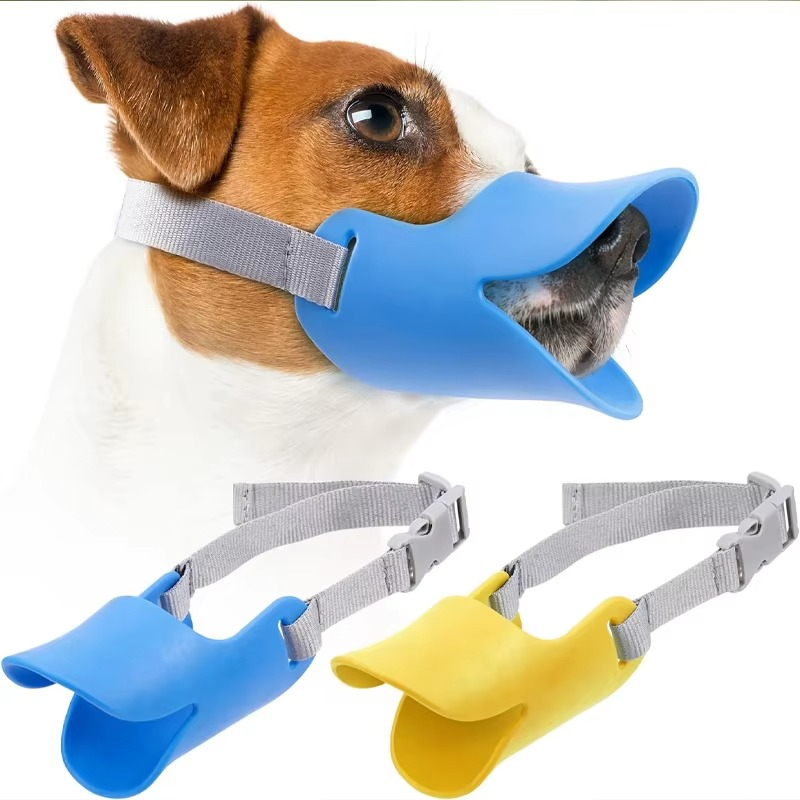 Skanto | Adjustable Silicone Duck Muzzle for Small and Large Dogs
