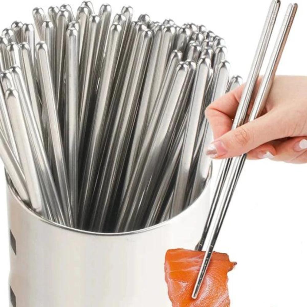 Skanto | Stainless Steel Chopsticks 5 Pair Set