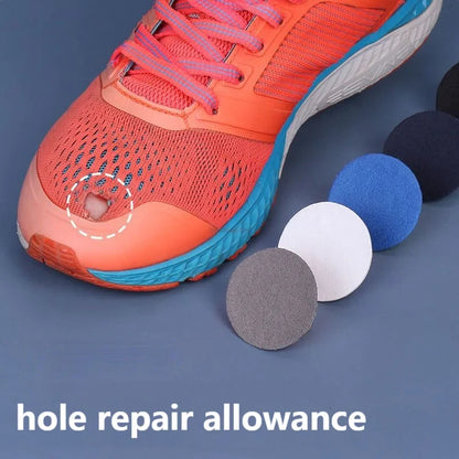 Self-adhesive shoe repair patch