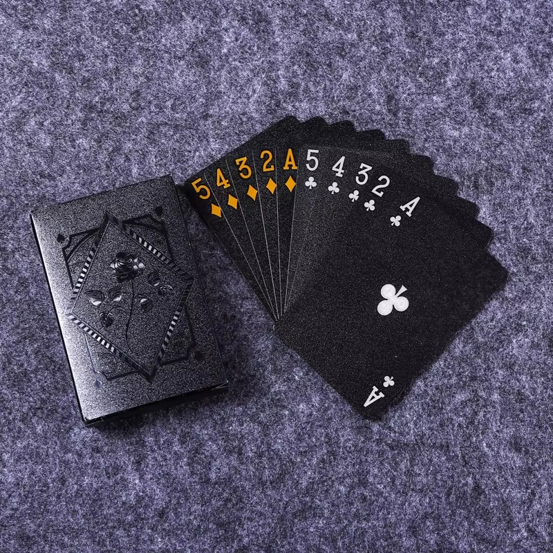 BowLift | Luxury Black & Gold Waterproof Poker Playing Cards