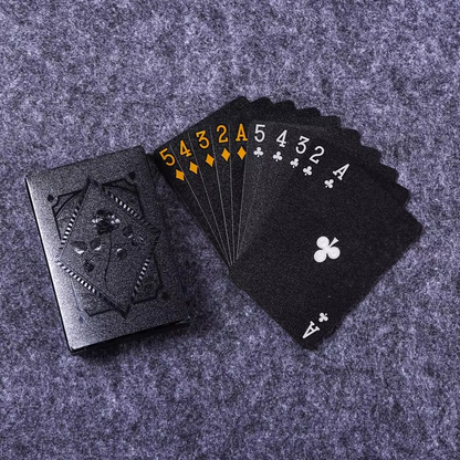 BowLift | Luxury Black & Gold Waterproof Poker Playing Cards
