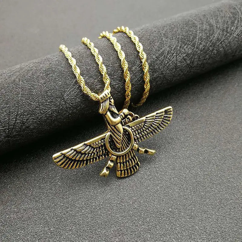 BowLift | Zoroastrian Faravahar / Ahura Mazda Pendant Necklaces