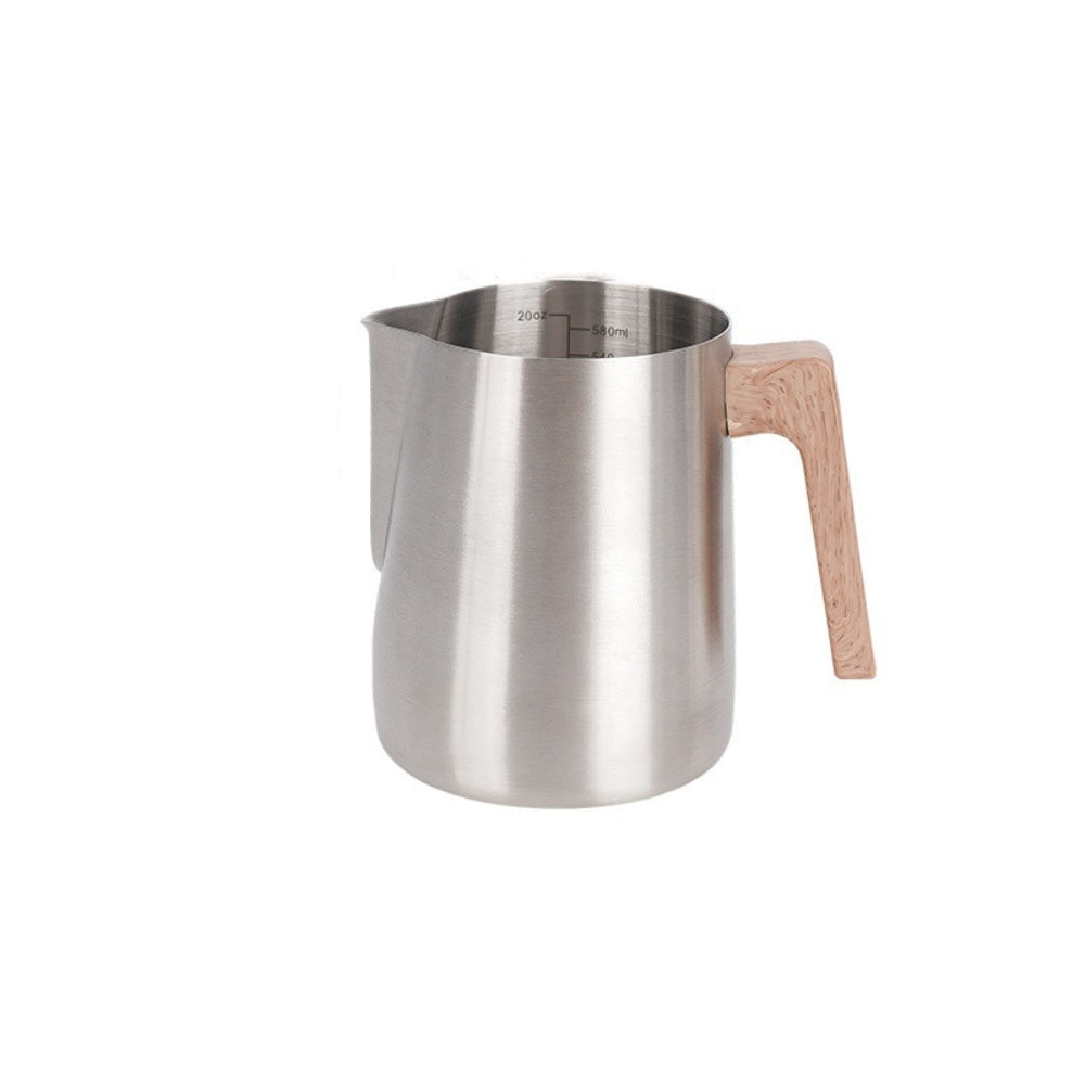 BowLift | Scandinavian Wood Handle Stainless Milk Pitcher