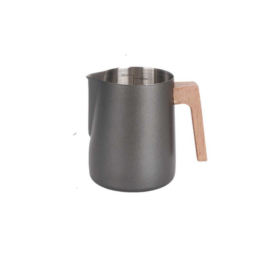 BowLift | Scandinavian Wood Handle Stainless Milk Pitcher