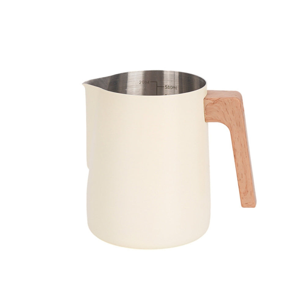 BowLift | Scandinavian Wood Handle Stainless Milk Pitcher