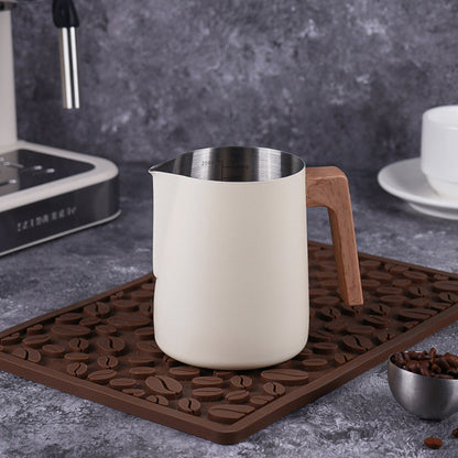 BowLift | Scandinavian Wood Handle Stainless Milk Pitcher