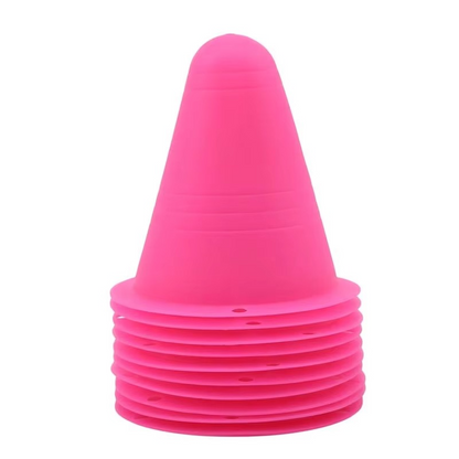 Skanto | 10-Pack Training Cones for Skating, Soccer, Football, and Sports Drills