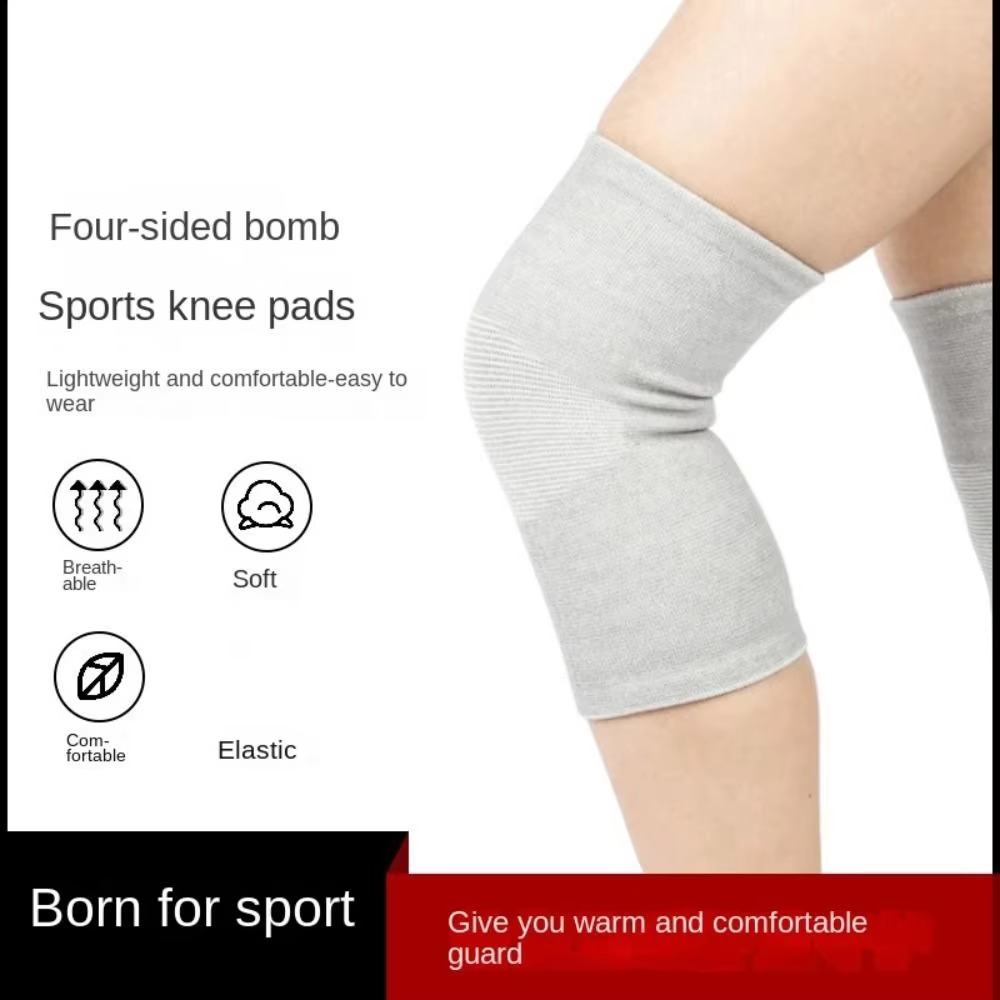 Knee braces with bamboo content for more freedom of movement and comfort