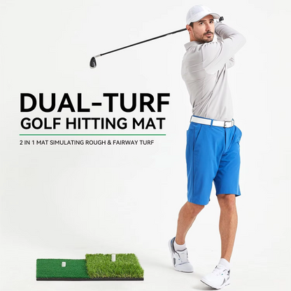 BowLift | Portable Golf Hitting Mat with Tee Hole for Backyard, Garage, and Indoor Practice