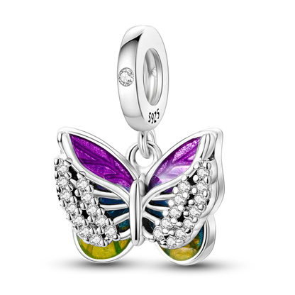 Skanto | 925 Silver Golden Leopard Charm Beads Colorful Chameleon Rhinoceros Lion Scarab Cat Pendant Compatible with Original Pandora Bracelet Jewelry
