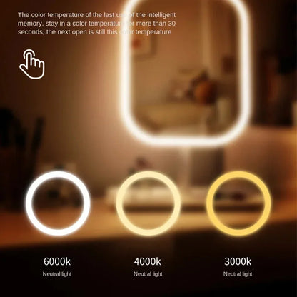 Skanto | LED Makeup Mirror Lumiéra | 3 Light Colors | Touch Control | Modern Design