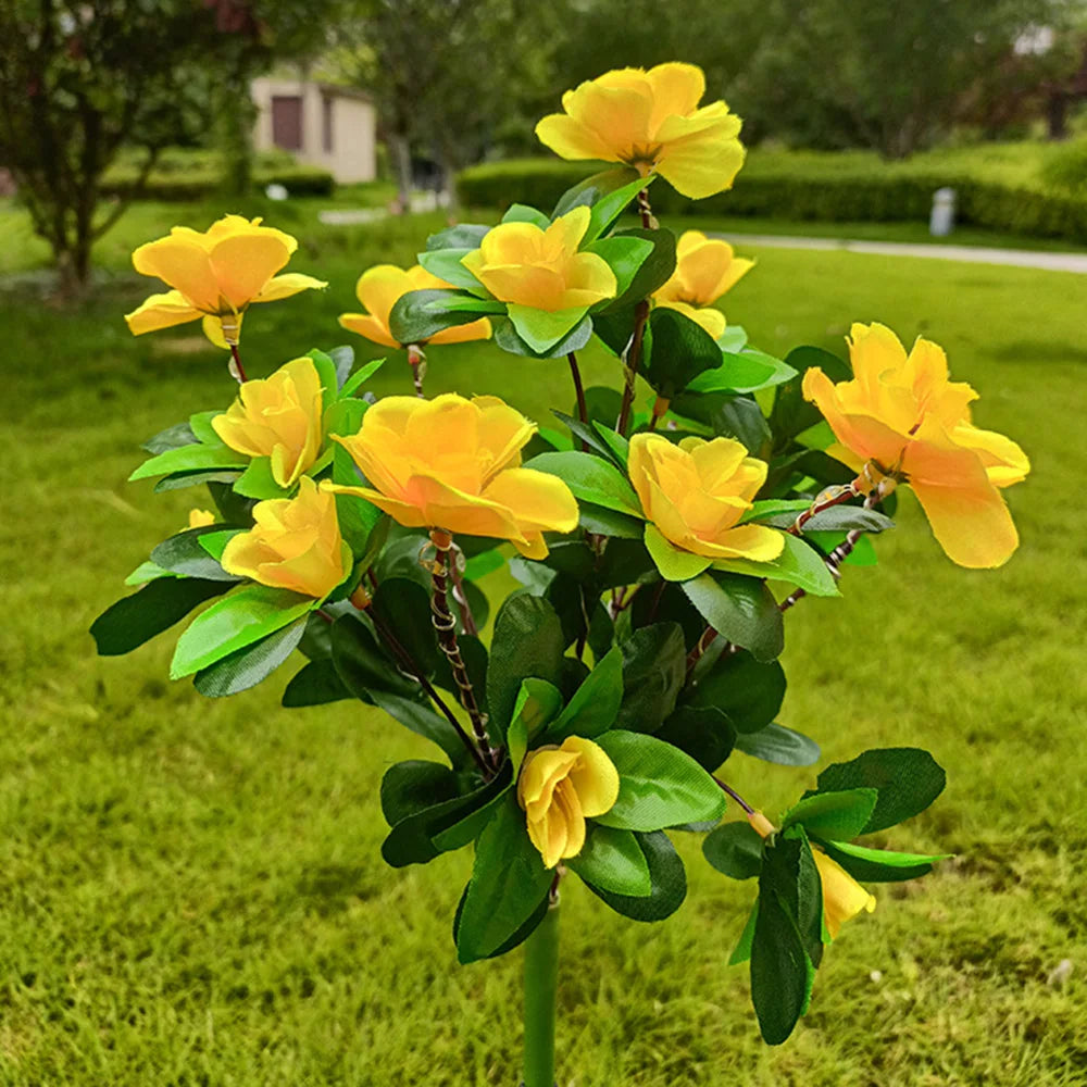 BowLift | Solar Garden Lamp Lumosia | LED Azaleas | Weatherproof & Wireless | 8h Light Time