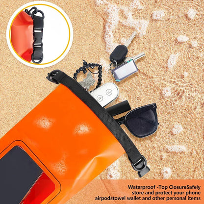 BowLift | AquaVault Waterproof Dry Bag 2L | With Touchscreen Window | Outdoor Bag for Kayaking, Trekking & Water Sports