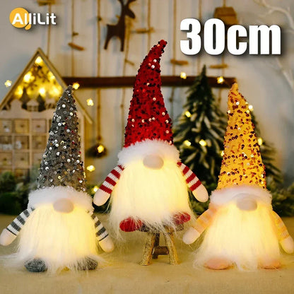 Skanto | Christmas Gnome Decoration | LED Night Light | Warm Glow Holiday Ornament