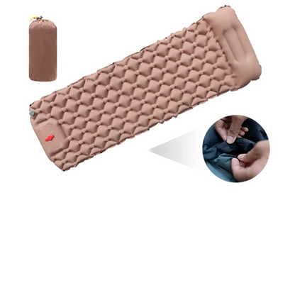 BowLift | Inflatable Camping Sleeping Pad with Built-in Pillow Self-Inflating Air Cushion for Hiking and Outdoor Travel