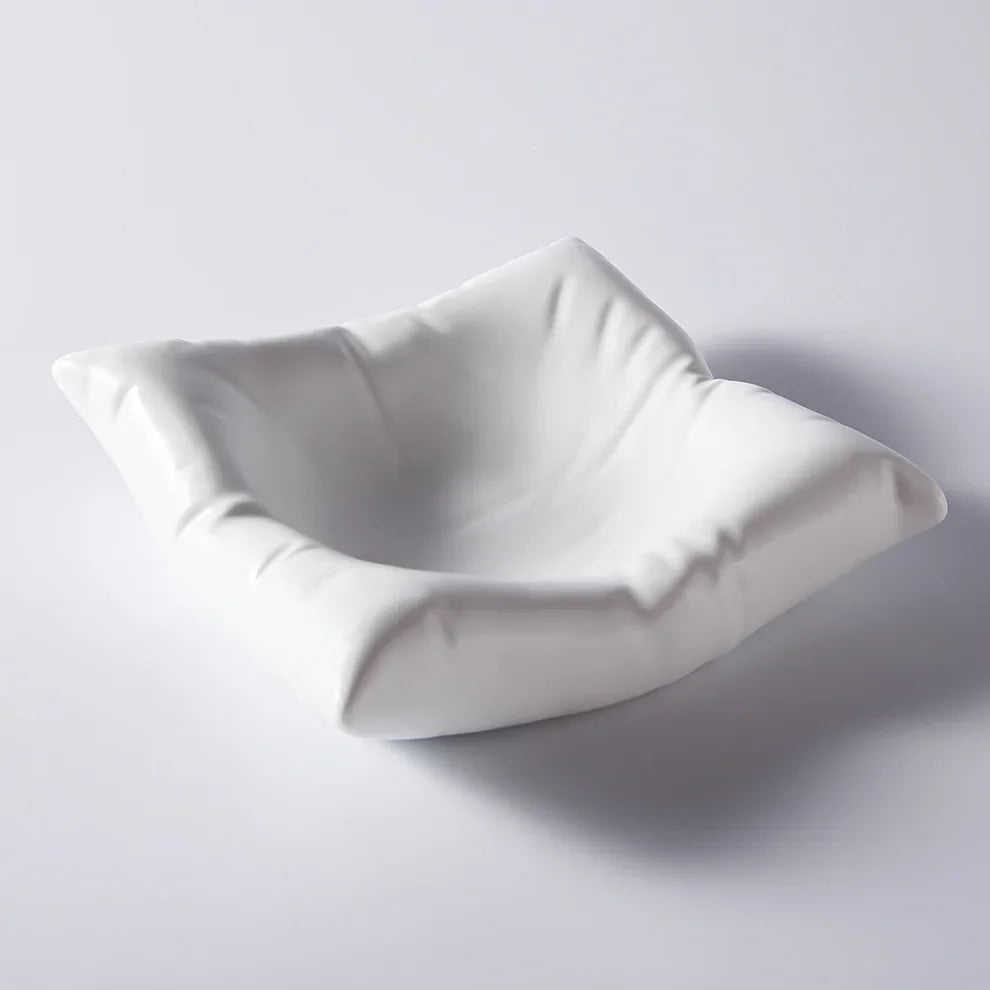 Kalsten | Ceramic Artistic Pillow Shape Food Plate