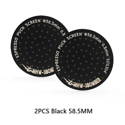 MHW-3BOMBER 51/53/58.5mm Espresso Puck Screen Double-Layer Metal Coffee Reusable Filter