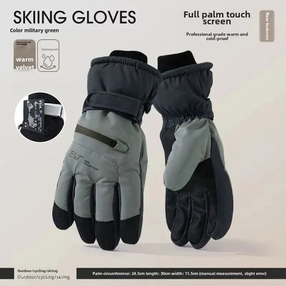 BowLift | GlacioShield Pro Gloves | Waterproof Winter Gloves | Touchscreen & Non-Slip | Warm Fleece Lining for Skiing, Cycling & Outdoor