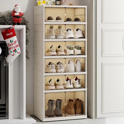 BowLift | Transparent Foldable Large-Capacity Shoe Organizer