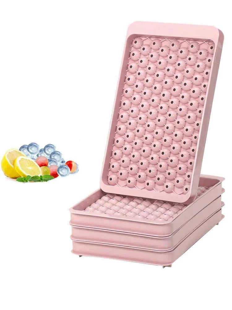 Skanto | Mini Ice Cube Tray | 104 Holes Round Ice Ball Mold | Small Crushed for Cooling Bar Cocktail Whiskey Drink | Coffee Juice Kitchen Tool