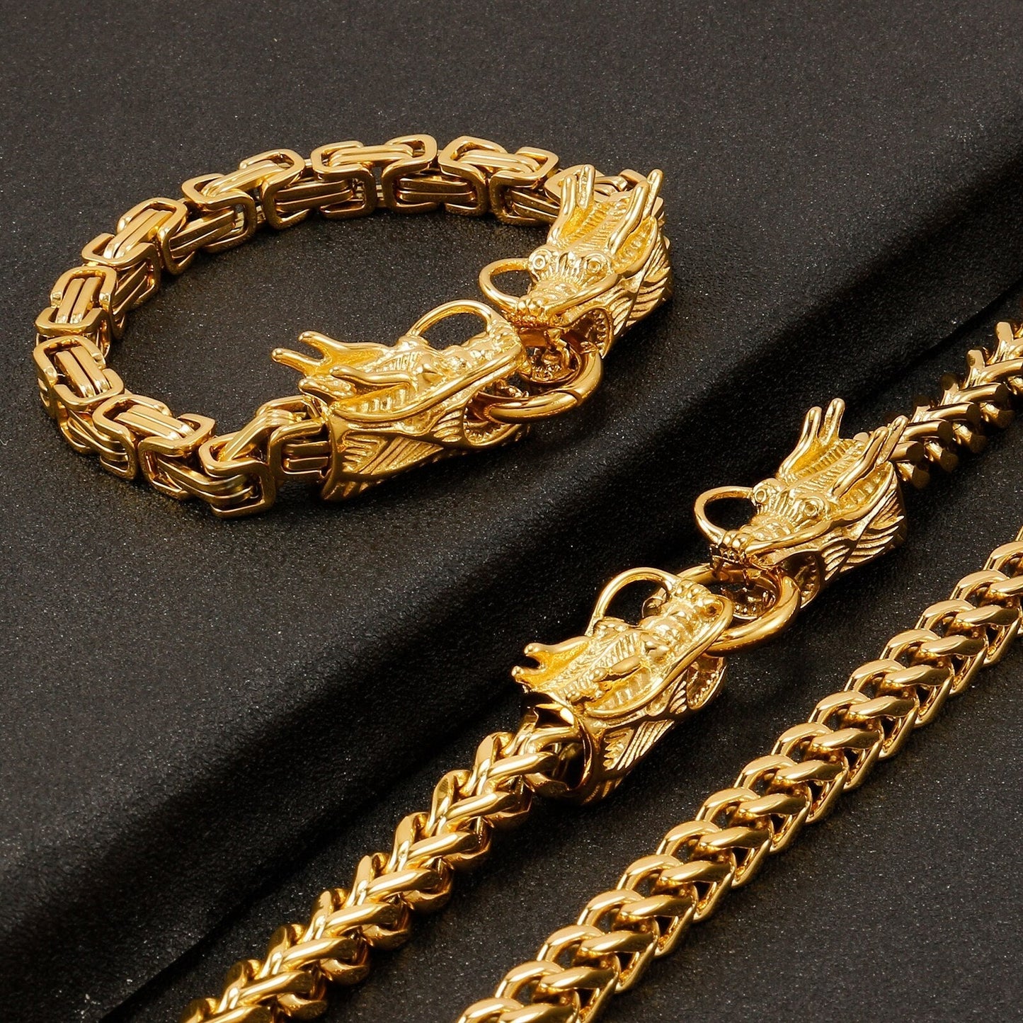 BowLift | Gothic Stainless Steel Dragon Bracelet