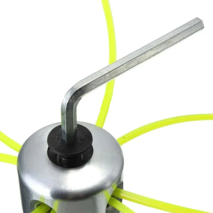 BowLift | Universal-Thread Head Trimaro X4 | Aluminum Head with 4 Cutting Threads | For Brush Cutters & Lawn Trimmers