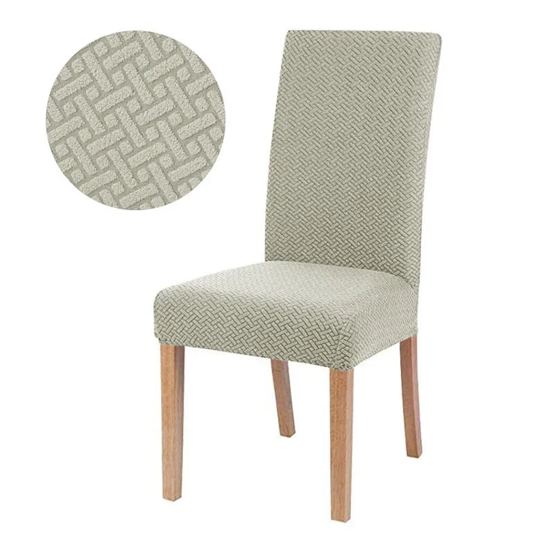 BowLift | Chair Cover Velvona | Elastic & Thick Padded | Jacquard Stretch Cover | Washable & Wrinkle-Free
