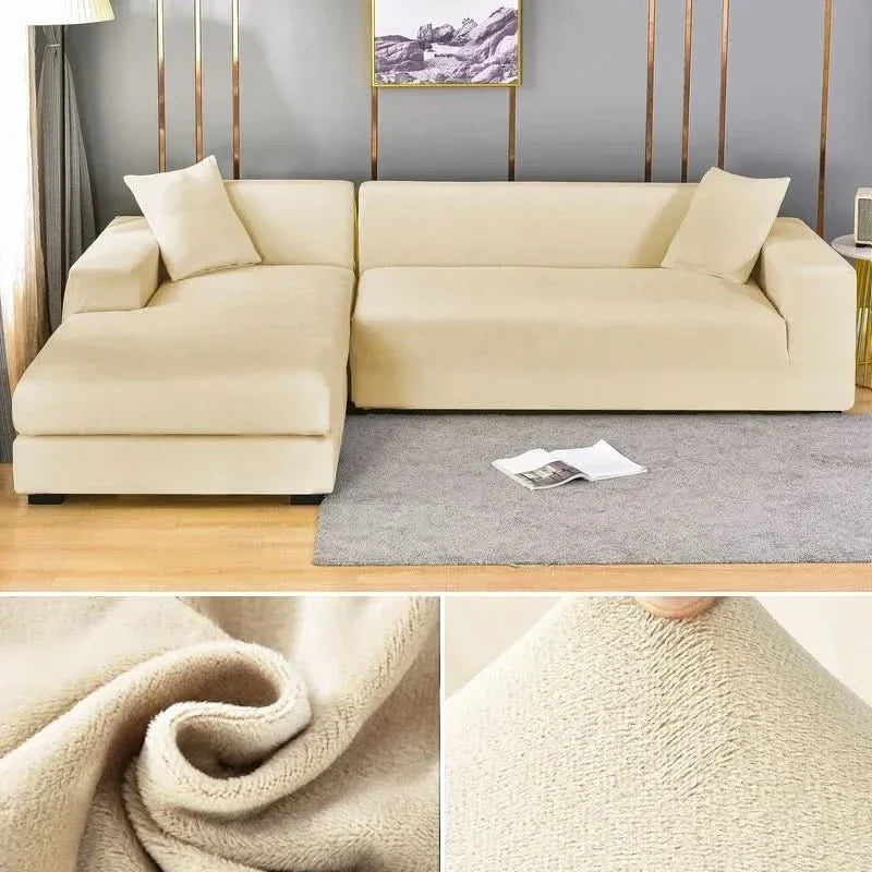Skanto | PlushFit - High-Quality Stretch Velvet Sofa Cover
