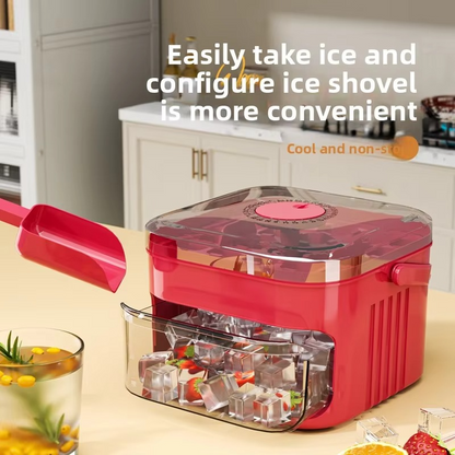 BowLift | Large 50-Cube Ice Tray with Easy-Press Lid for Effortless Release
