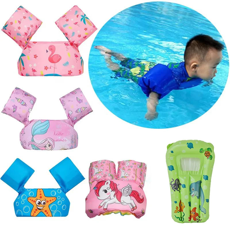 Skanto | FLOTTY Kids Swim Aid | Life Vest with Arm Floats | Adjustable Double Closure | For Children up to 25 kg