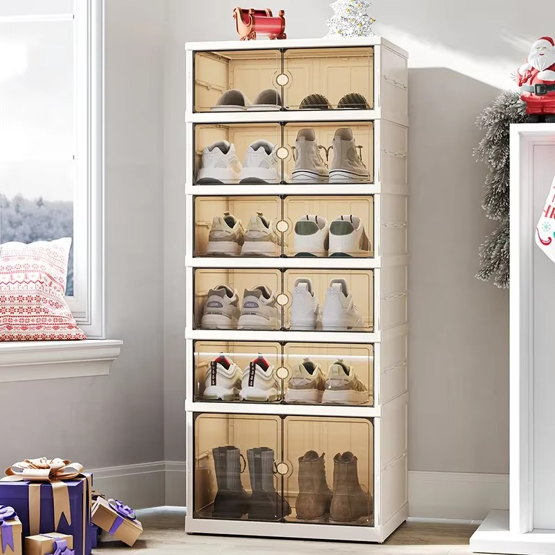 BowLift | Transparent Foldable Large-Capacity Shoe Organizer
