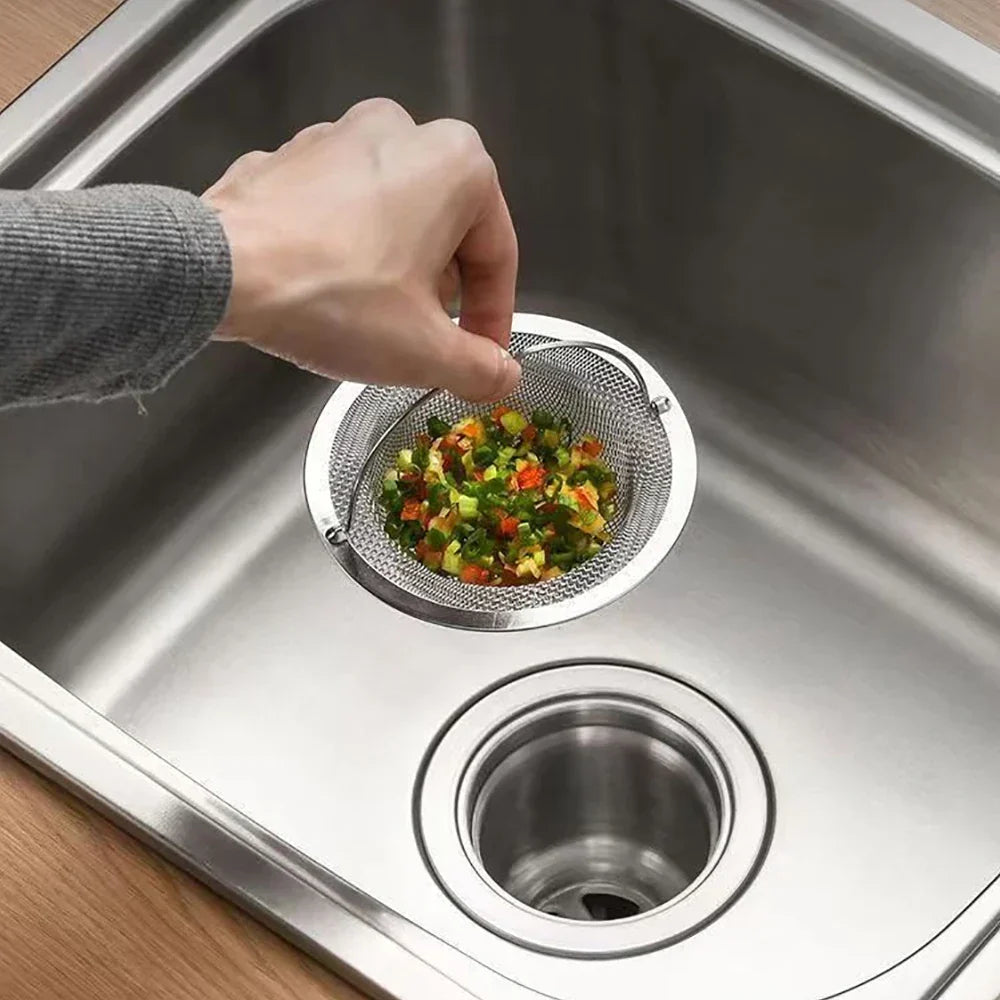 Brehn | Sink Strainer DrainGuard Inox | Stainless Steel Drain Strainer for Kitchen & Bathroom | Catches Food Scraps & Hair | Rust-free & Durable