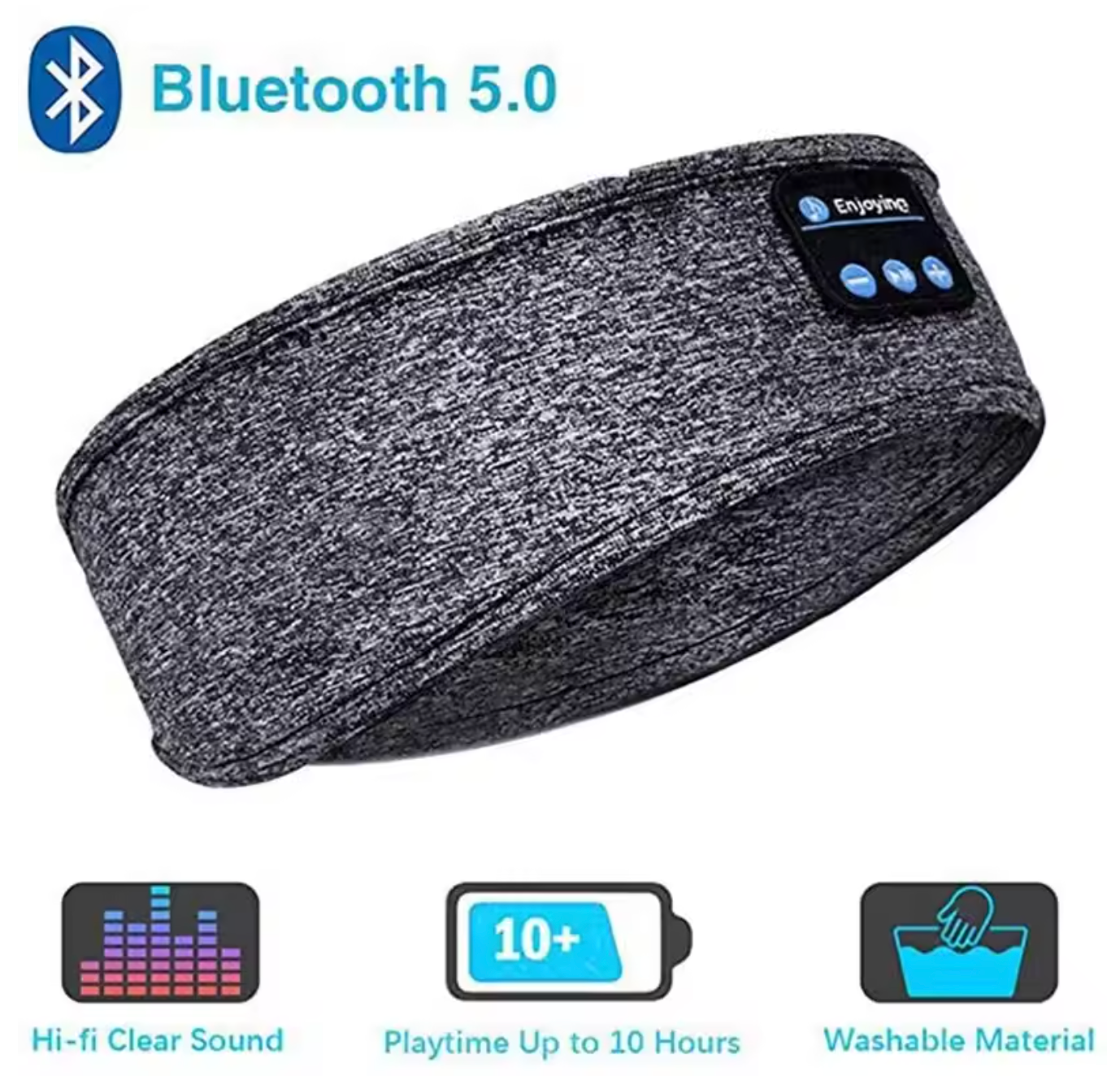 Skanto | Bluetooth Sleep Headphones Soft Fabric Headband