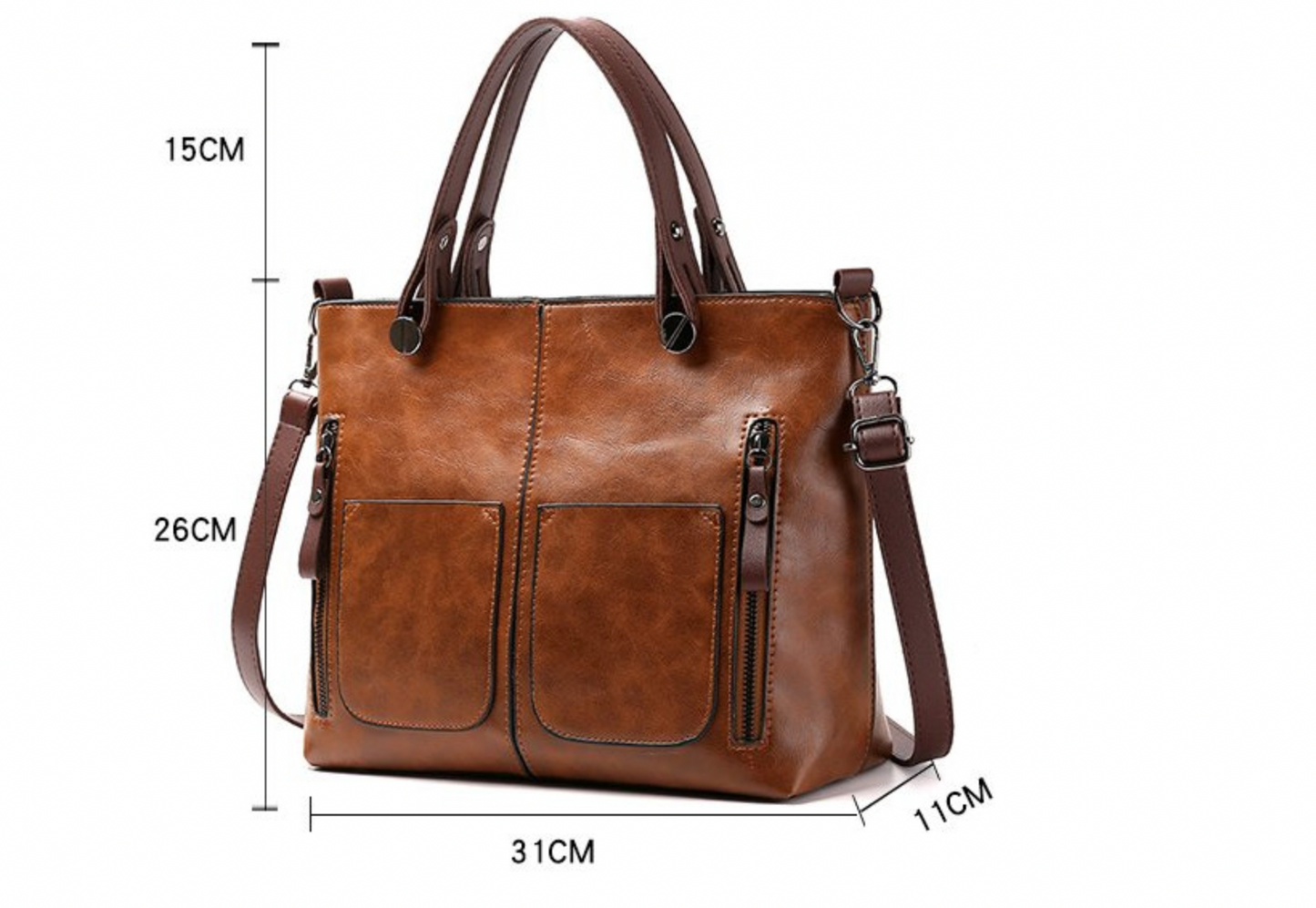 Skanto | Elly – Women's Vintage Leather Shoulder Bag | Handmade and Elegant Design