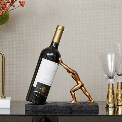 Skanto | Wine Bottle Holder - VinoLux - Premium Design - Luxurious Eye-Catcher
