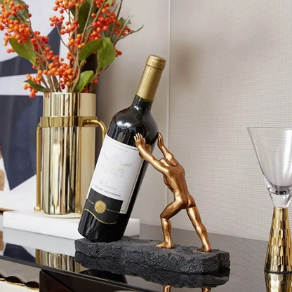 Skanto | Wine Bottle Holder - VinoLux - Premium Design - Luxurious Eye-Catcher