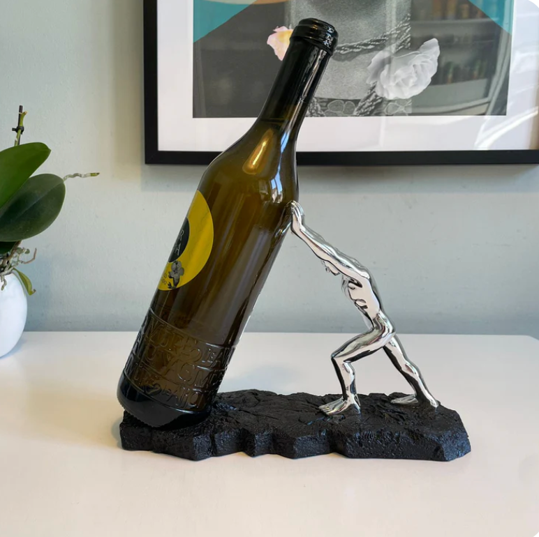 Skanto | Wine Bottle Holder - VinoLux - Premium Design - Luxurious Eye-Catcher